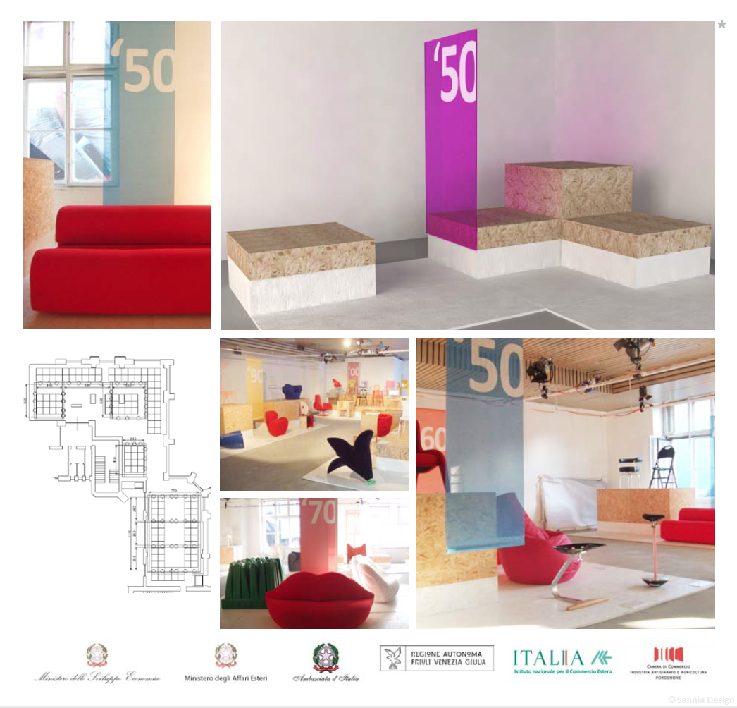 The Italian Way of Seating exhibition design